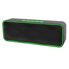 Портативная Bluetooth колонка SC-211 c функцией speakerphone, радио, green