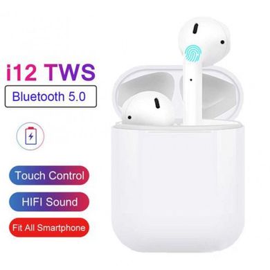 Беспроводные bluetooth наушники inPods i12 eleven, white