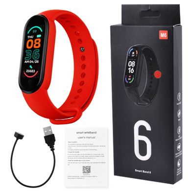 Фитнес-браслет Mi Smart Band M6, red