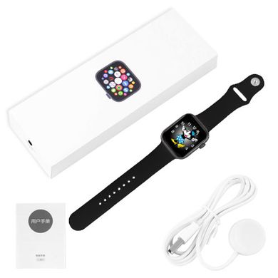 Apple Watch Series 6 M441, 100% копія 44mm Aluminium, бездротова зарядка, black