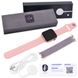 Умные смарт часы, Smart Watch FK99 PLUS IP68, 44mm Aluminium, 2 браслета, беспроводная зарядка, pink