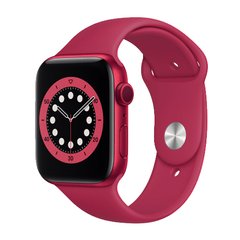 Apple Watch Series 6 M441, 100% копия 44mm Aluminium, беспроводная зарядка, red