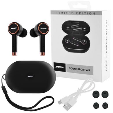 Беспроводные bluetooth-наушники Bose SoundSport Air с кейсом, black