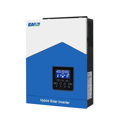 EASUN POWER 3.2KW Сонячний інвертор 220VAC Вихід Чиста синусоїда 80A MPPT 24V Сонячний контролер заряду з 80A AC Charge Wi-Fi, Синій, ISolar-SMH-II-3.2KW-WIFI, Виробник