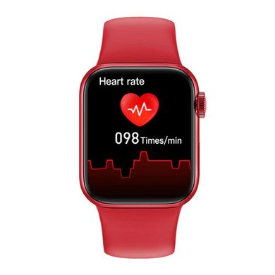 Розумні смарт годинник Smart Watch Series 6 HW22 IP68, 100% копія 44mm Aluminium, бездротова зарядка, red