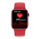 Умные смарт часы, Smart Watch Series M16 PLUS IP68, 100% копия 44mm Aluminium, red