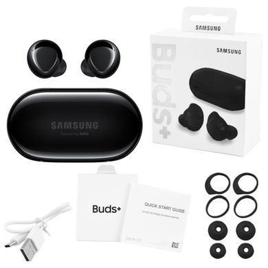 Беспроводные bluetooth-наушники реплика Samsung Galaxy Buds+ с кейсом, black