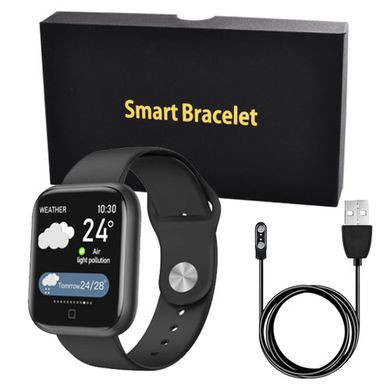 Розумний наручний годинник Smart Watch Apple band T80S, black
