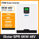 EASUN POWER SPR 5KW Сонячний інвертор 220VAC Вихід Чиста синусоїда 50A PWM 48V Сонячний контролер заряду із зарядкою 60A AC, Білий, ISolar SPR 5KW, Виробник