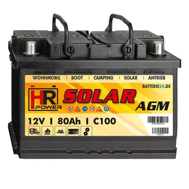 Аккумулятор HR Solar AGM 12V 80Ah