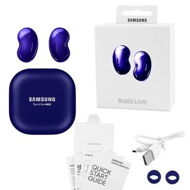 Бездротові bluetooth-навушники репліка Samsung Galaxy Buds Live з кейсом, blue