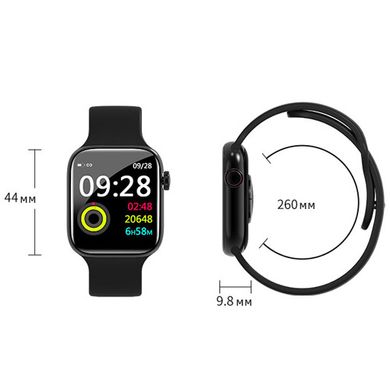 Розумний наручний годинник Smart Watch Apple band W4, black