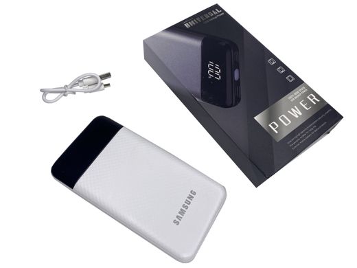 Портативная батарея, Power Bank Samsung 20 000mAh 2USB (1A + 1A). Білий