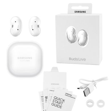 Бездротові bluetooth-навушники репліка Samsung Galaxy Buds Live з кейсом, white