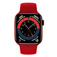 Умные смарт часы, Smart Watch Series 6 HW22 IP68, 100% копия 44mm Aluminium, red