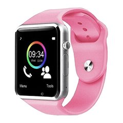 Умные наручные часы Smart Watch A1, Sim cart + камера, pink