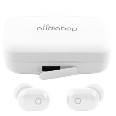 Бездротові bluetooth-навушники OudioBop OD-BT011 з кейсом, white