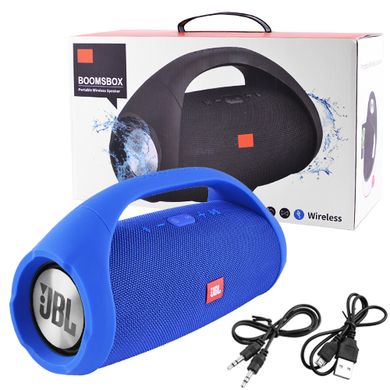 Портативная Bluetooth колонка JBL BOOMBOX BIG c функцией speakerphone, радио, PowerBank, blue