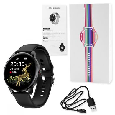 Умные смарт часы, Smart Watch LW29 SUPER AMOLED экран, black(IP68)