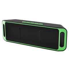 Портативна Bluetooth колонка SC-208 c функцією speakerphone, радіо, green