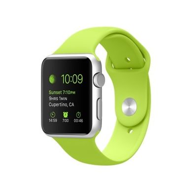 Ремінець Watch 42/44 mm Silicone (Lime)